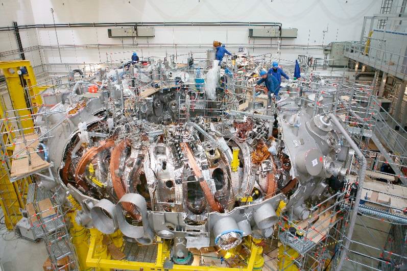 Wendelstein 7-X during construction.