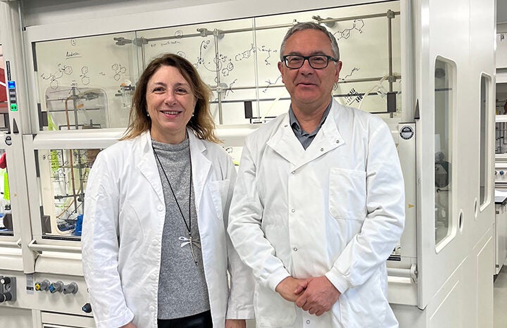 From left to right, Mercè Pallàs and Santiago Vázquez.