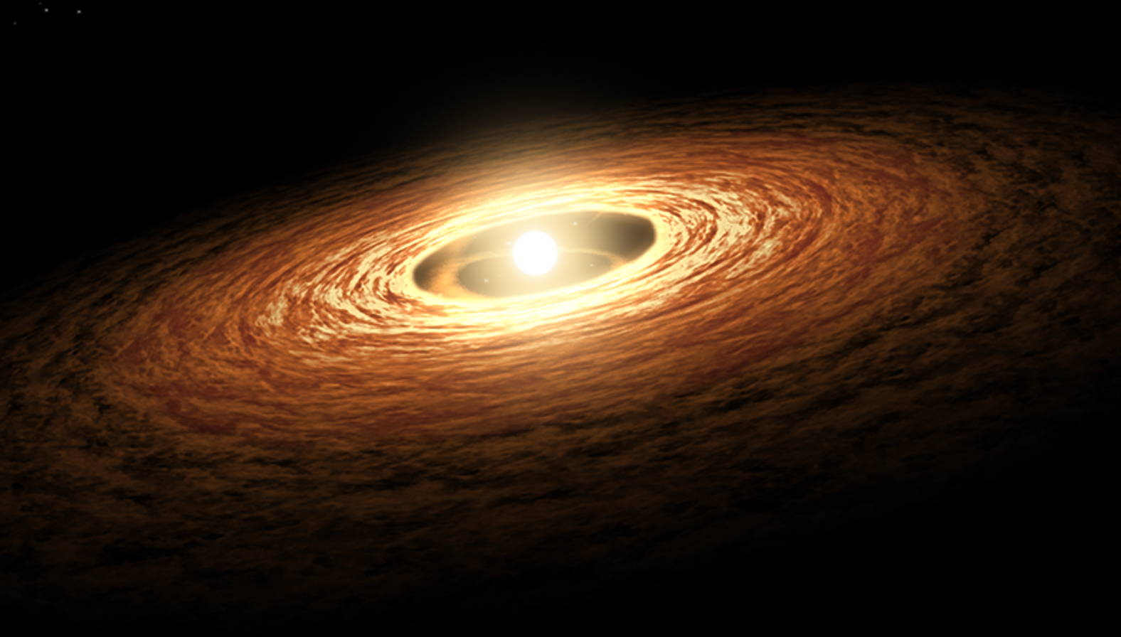 Artist's concept of a protoplanetary disk. 