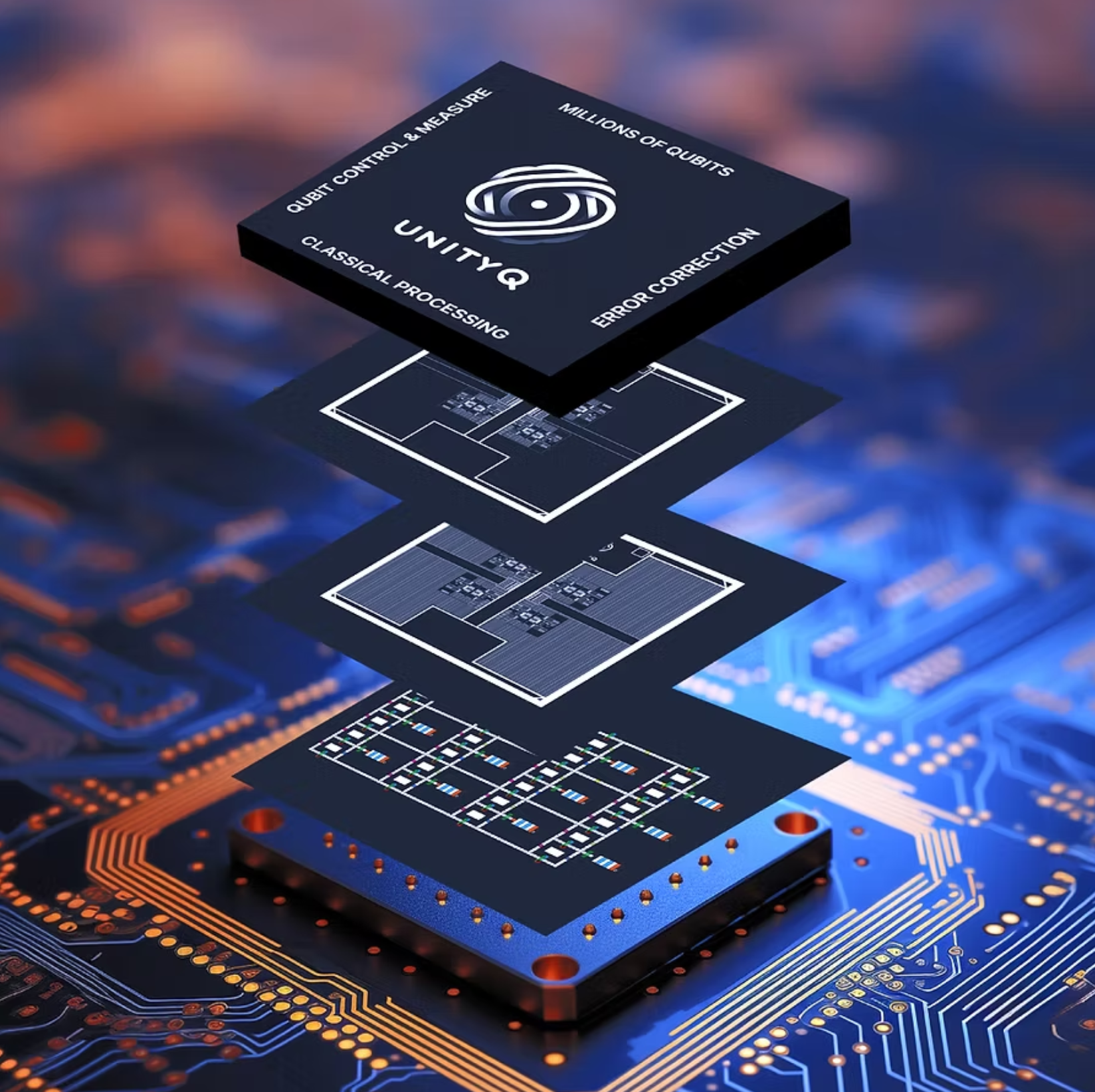 UnityQ represents a groundbreaking advancement that seamlessly integrates quantum and classical computing onto a single silicon chip.
