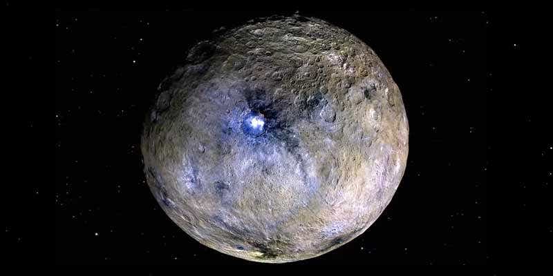 The team behind this work believes that Ceres is much icier than previously thought, potentially as much as 90% ice.