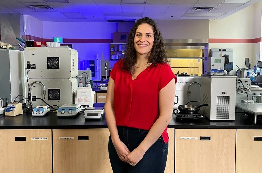Food science PhD student Stacie Dobson