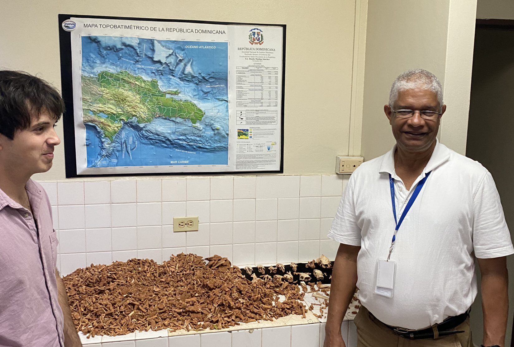 The sebecid fossil represents one of many incredible discoveries that have recently come out of the Caribbean, which includes contributions from Lazaro Viñola Lopez (left) and Juan Almonte Milan (right).