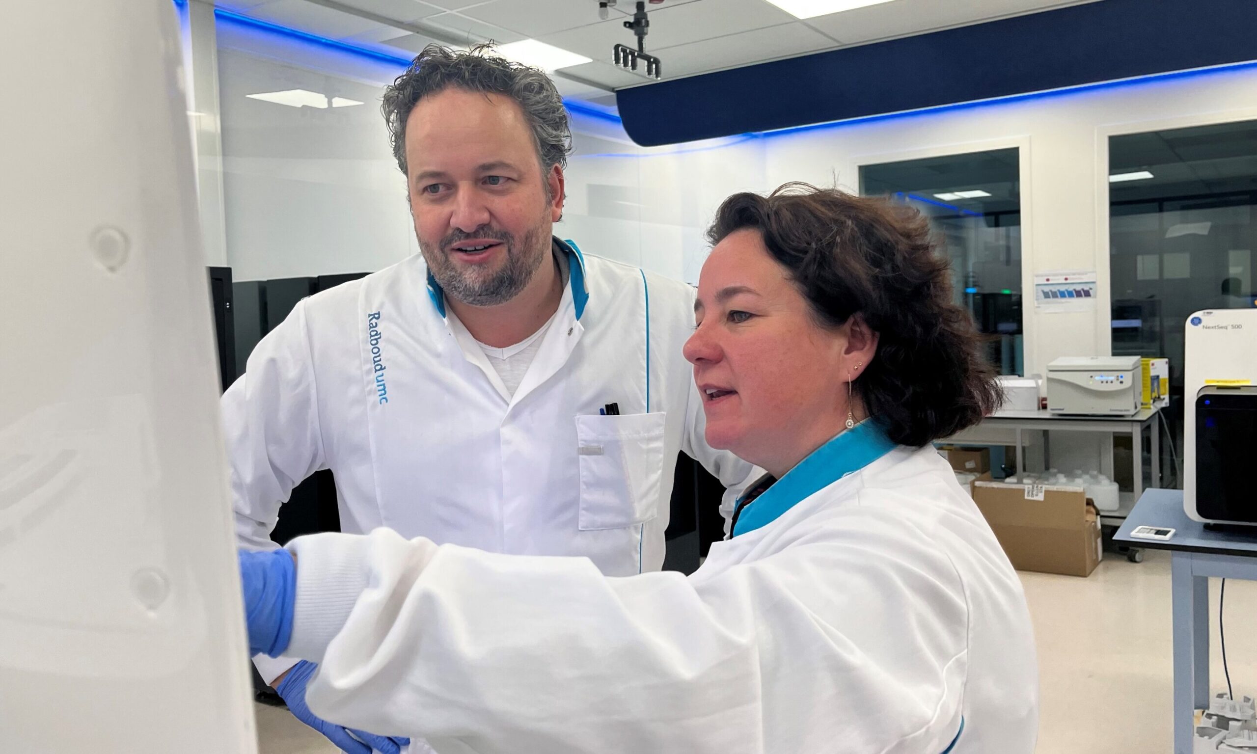 Researchers Alexander Hoischen and Lisenka Vissers of Radboud University Medical Center