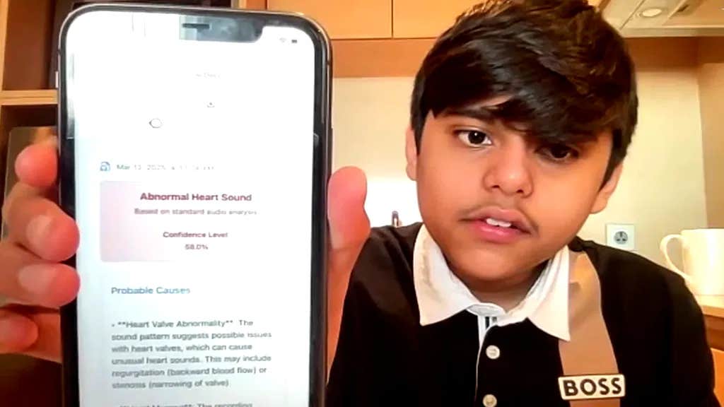 From a simple smartphone app, Siddarth Nandyala has managed something remarkable: diagnosing potential heart conditions in mere seconds.