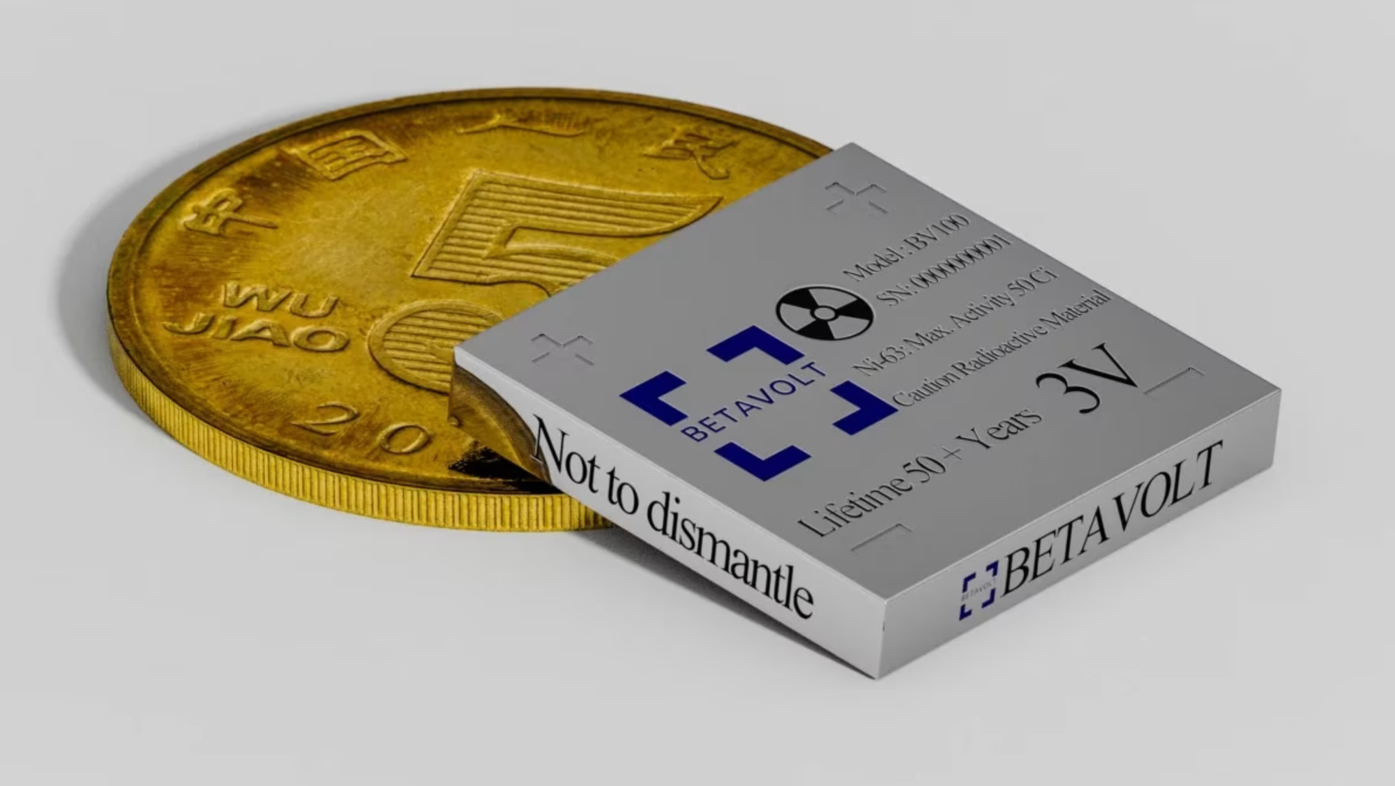 Tiny nuclear battery produces 50 years of power on a single charge