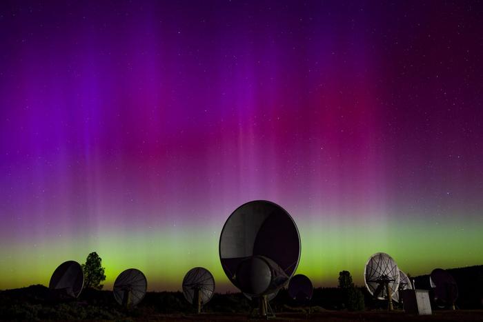 The Allen Telescope Array at Hat Creek Radio Observatory.
