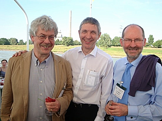 Leaders of the CAPP trial (L-R) Profs Tim Bishop, Sir John Burn and John Mathers. 