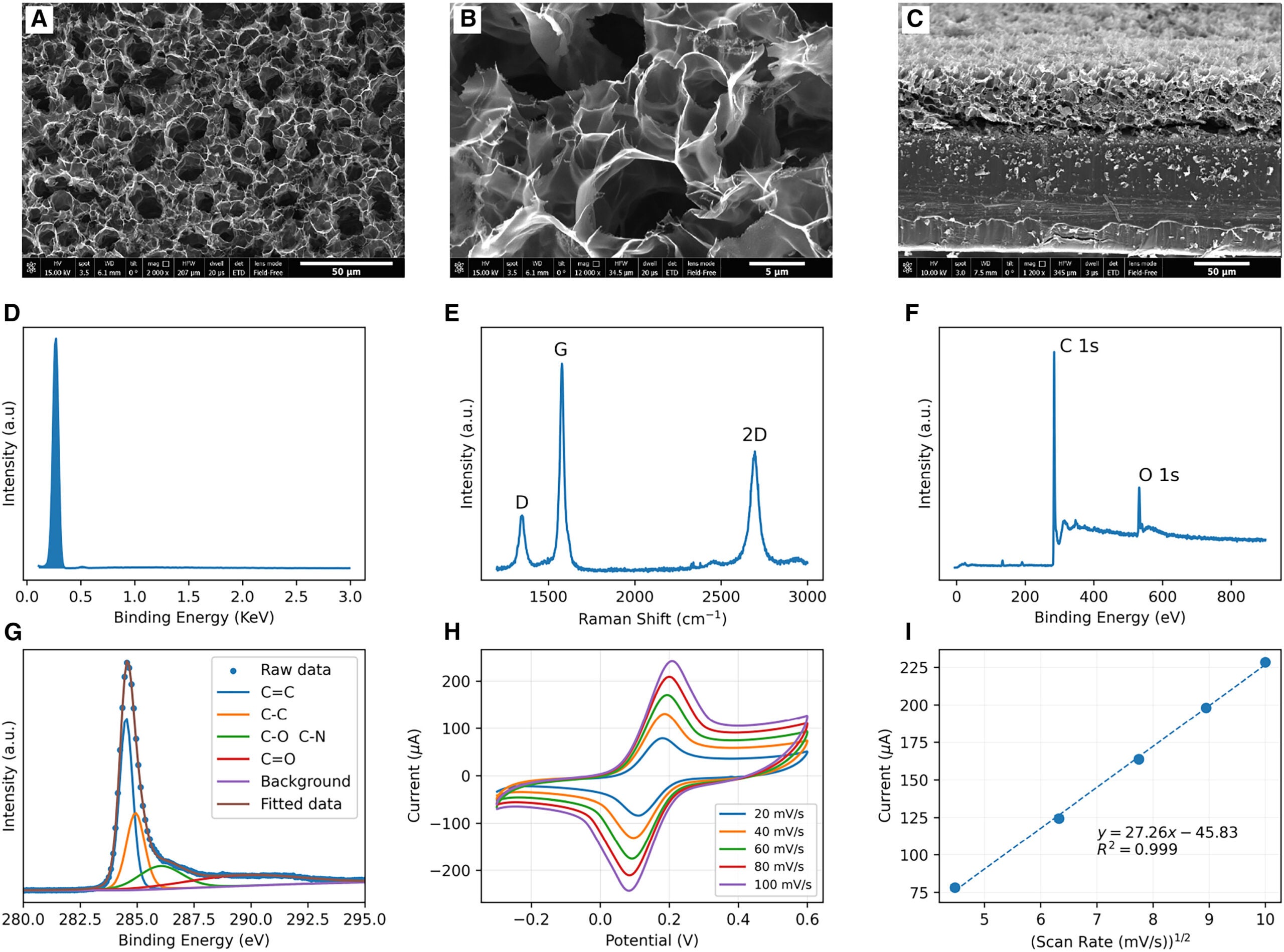 Characterization of the LIG electrode