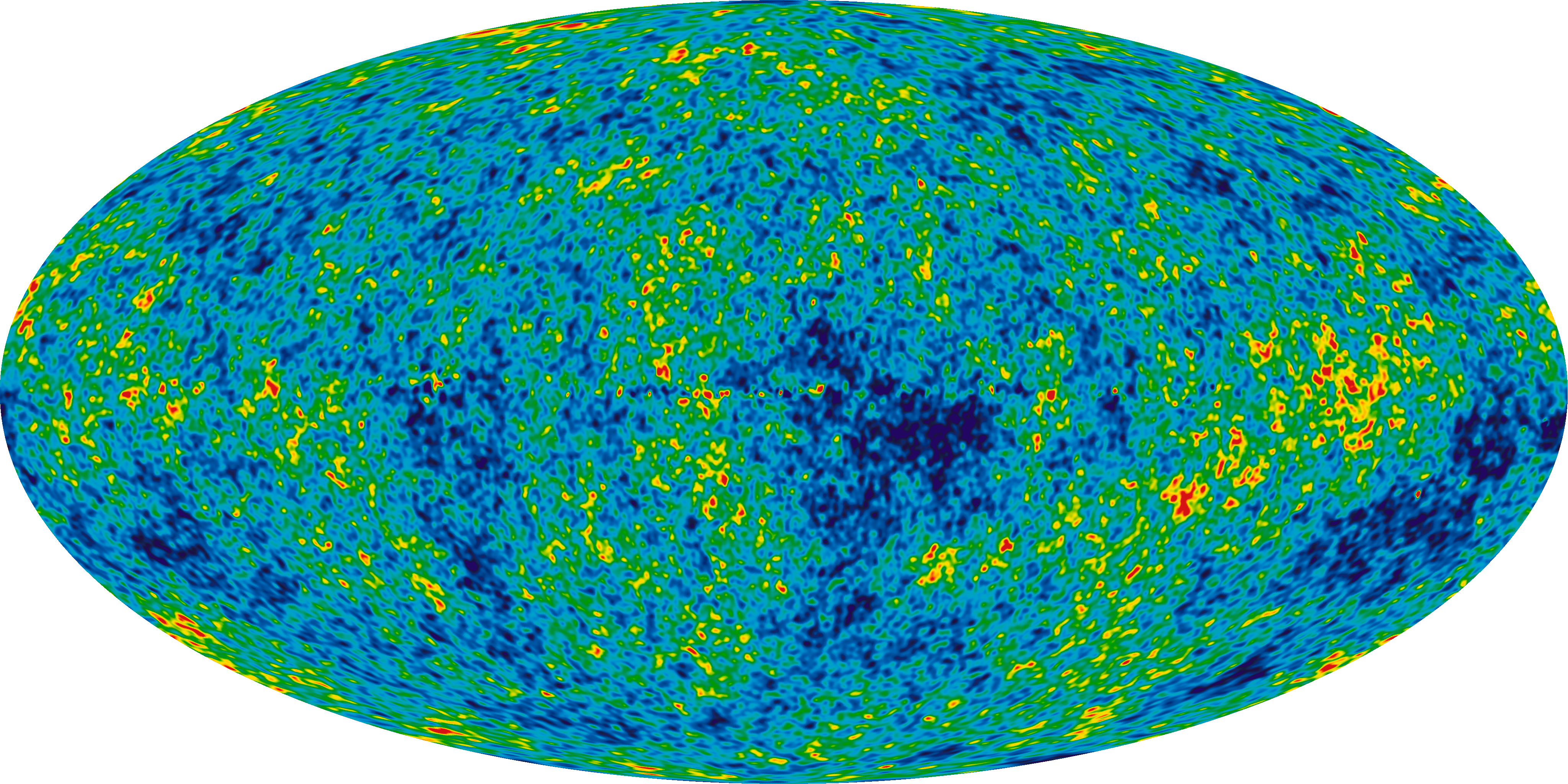 Nine Year Microwave Sky. The detailed, all-sky picture of the infant universe created from nine years of WMAP data. The image reveals 13.77 billion year old temperature fluctuations (shown as color differences) that correspond to the seeds that grew to become the galaxies.