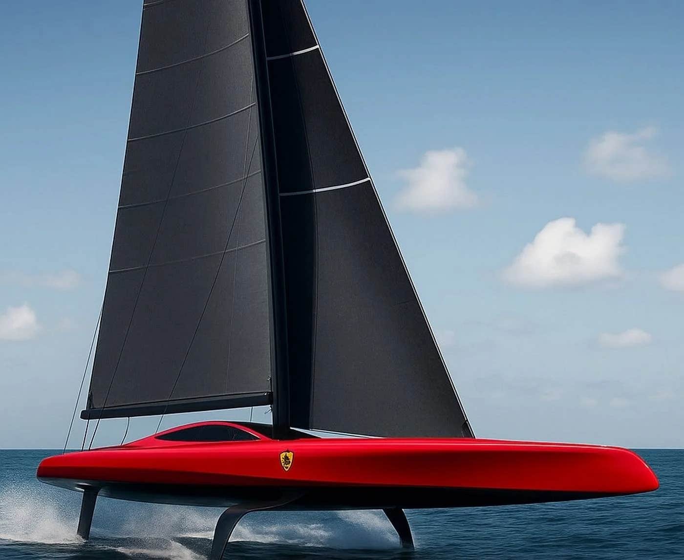 Ferrari unveils Hypersail, a futuristic racing yacht combining automotive technology and renewable energy to redefine speed and sustainability on the ocean.