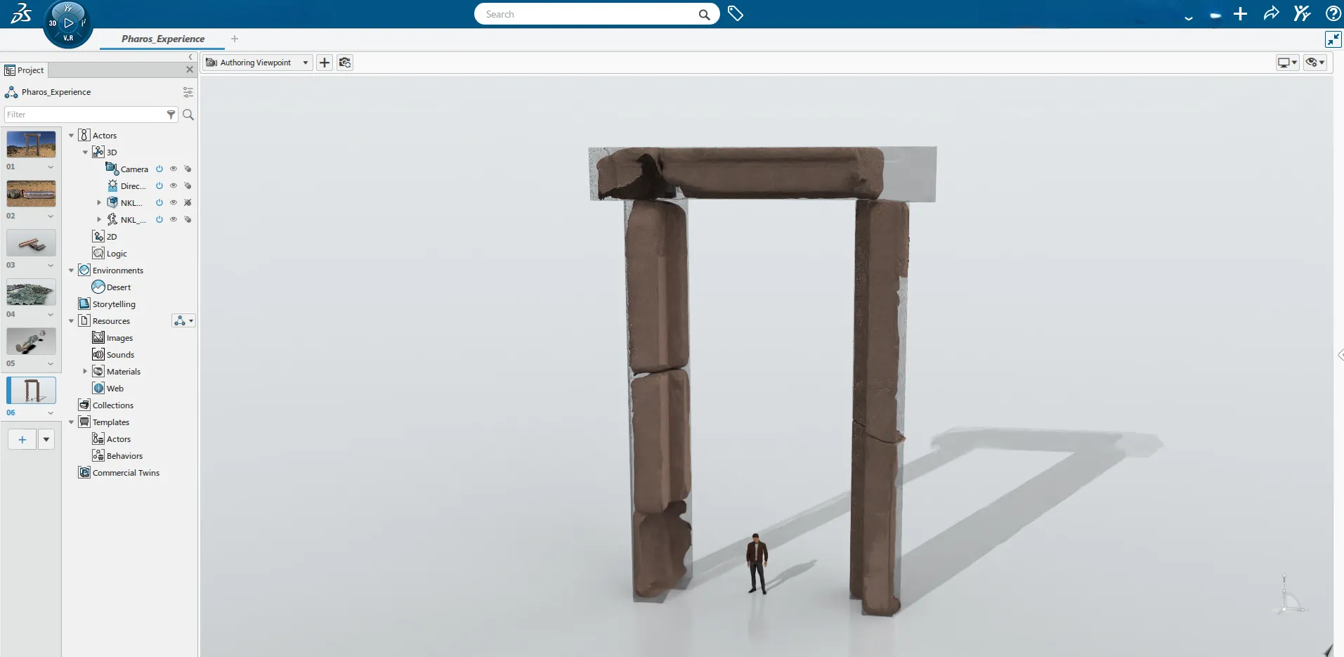 Virtual reconstruction of the monumental door of the Alexandria Lighthouse. 