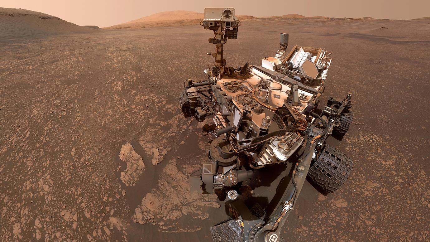 NASA’s Mars Science Laboratory Curiosity rover, shown here taking a “selfie” in 2019 as it traveled. 