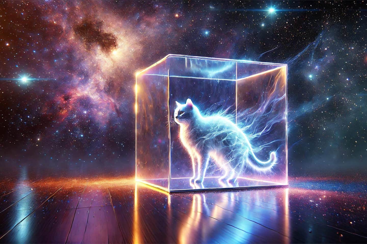 A new quantum theory proposes the universe collapsed itself into a classical state, solving Schrödinger’s cat paradox at cosmic scale.