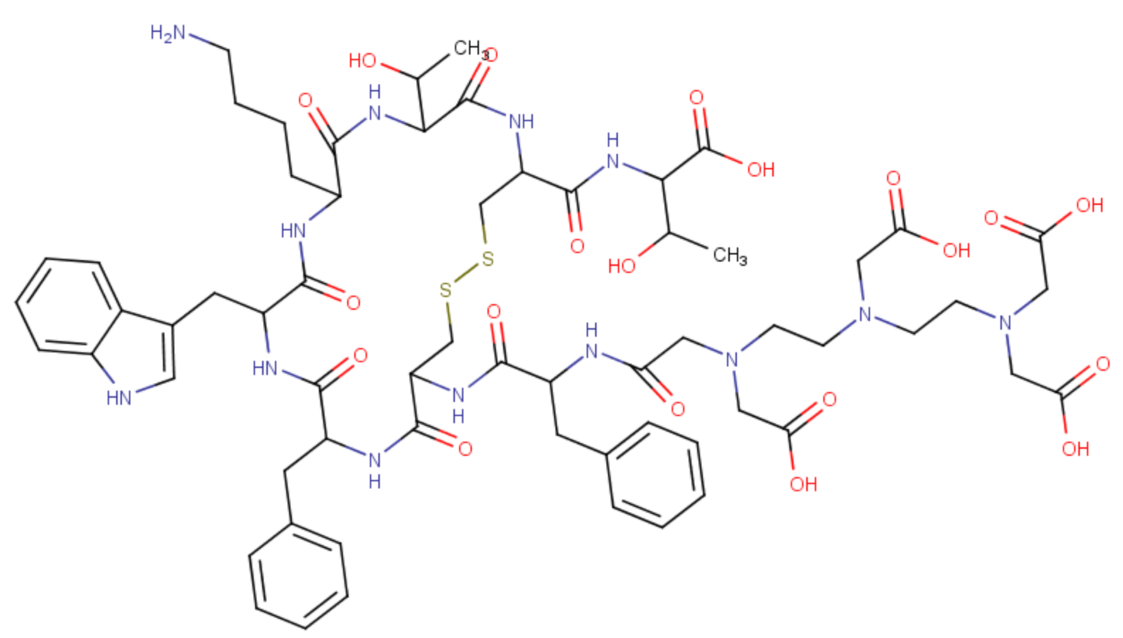 Molecular structure of Terbium-161. 