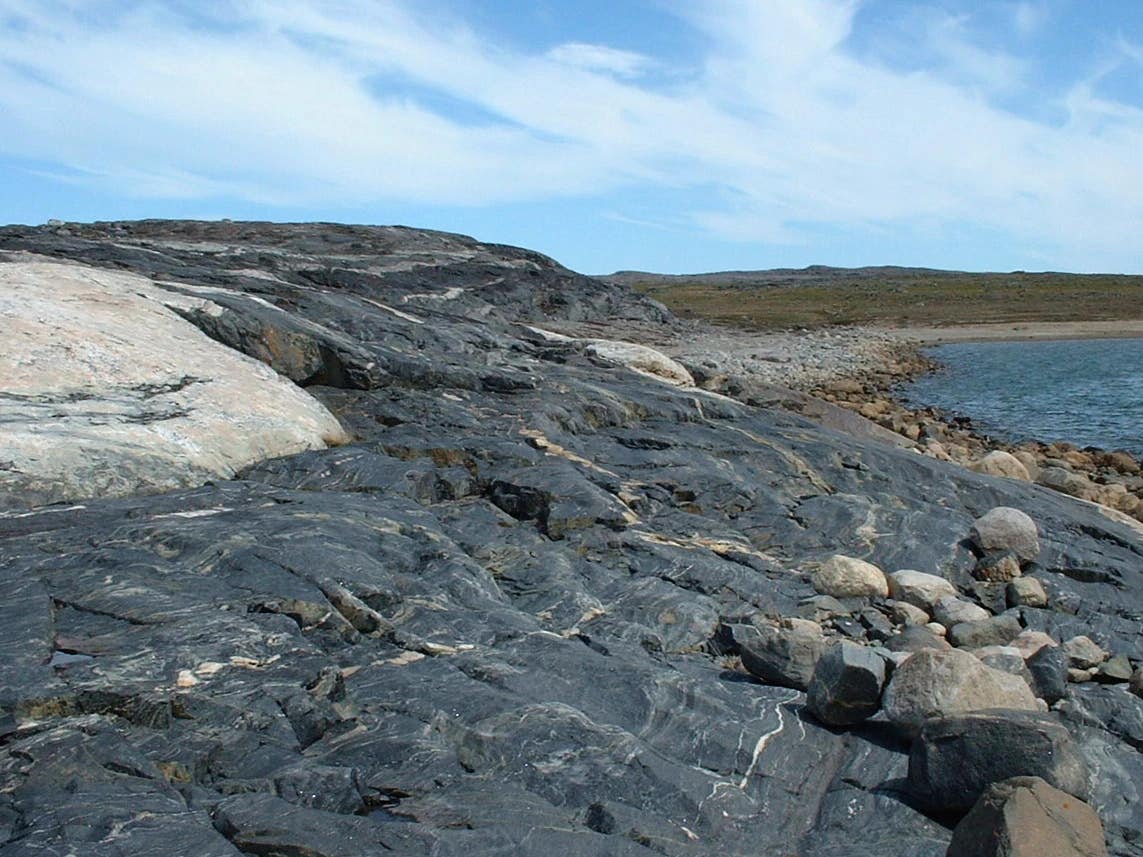 The rugged terrain of northeastern Canada's Nuvvuagittuq Greenstone Belt, captured in this photo, offers a glimpse into the Earth's oldest rocks.