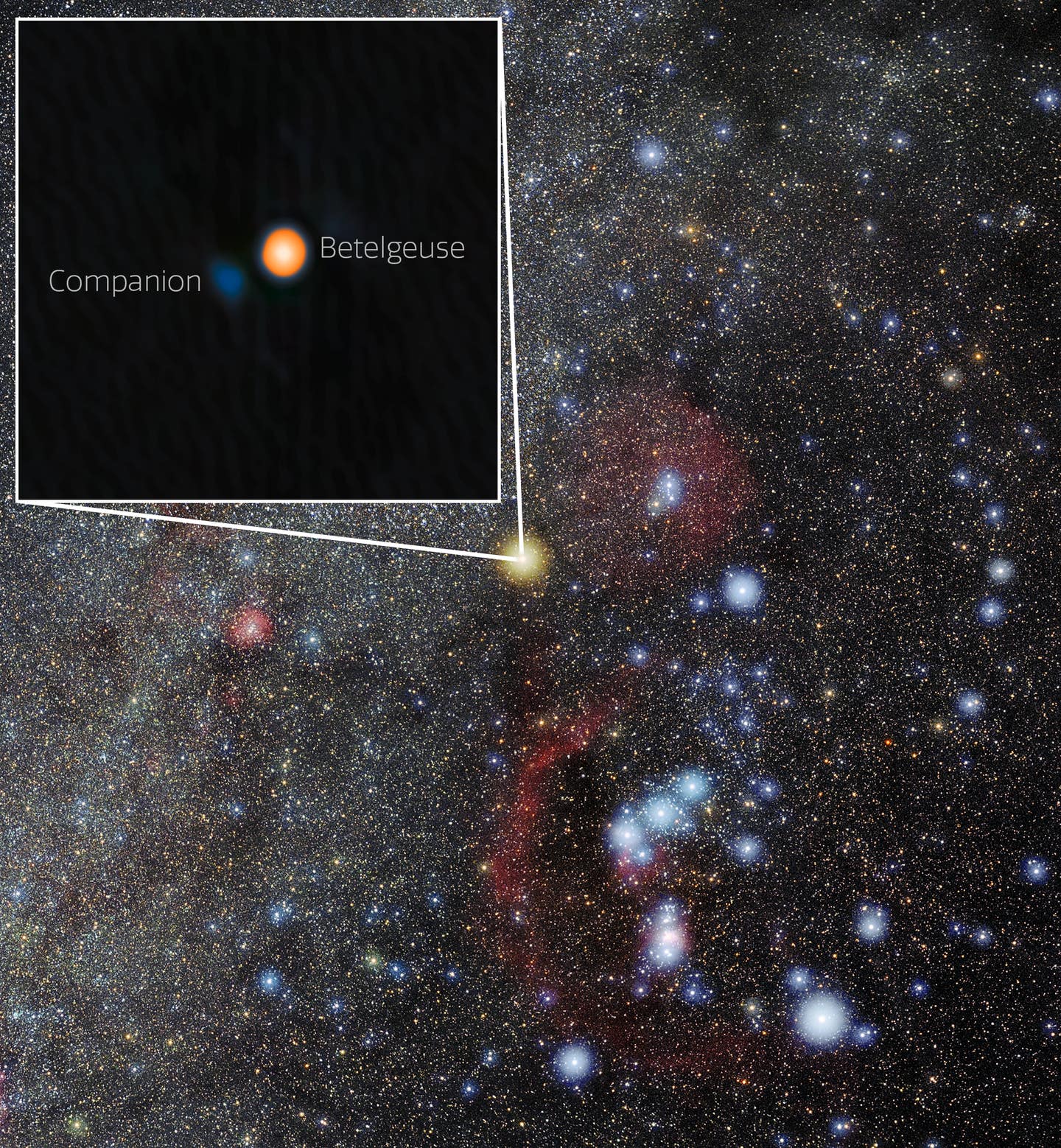 Scientists confirm Betelgeuse’s hidden companion star after a century of mystery using high-res imaging from Gemini North.
