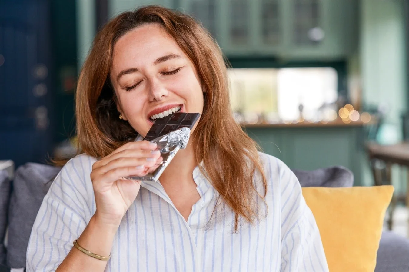 Researchers recommend simple swaps, such as trading sugary snacks for an apple and a piece of dark chocolate or adding an extra cup of tea each day.