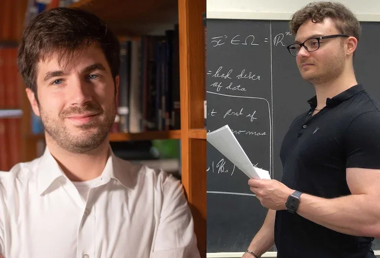 Christopher Tunnell is an associate professor of physics and astronomy at Rice and Postdoctoral researcher Dorian Amaral.