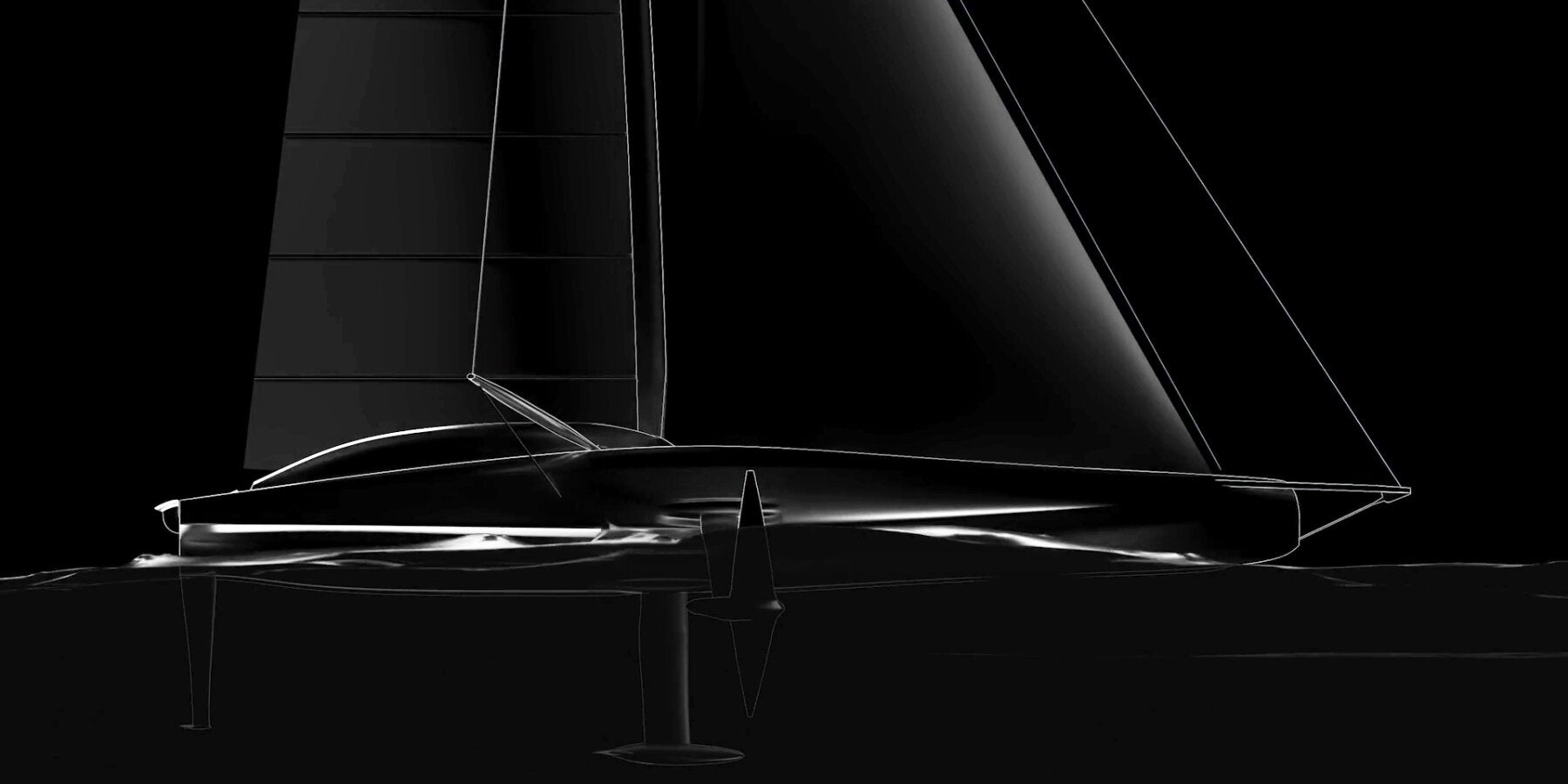 Verdier’s innovative design employs a unique setup: the yacht stabilizes on three contact points.