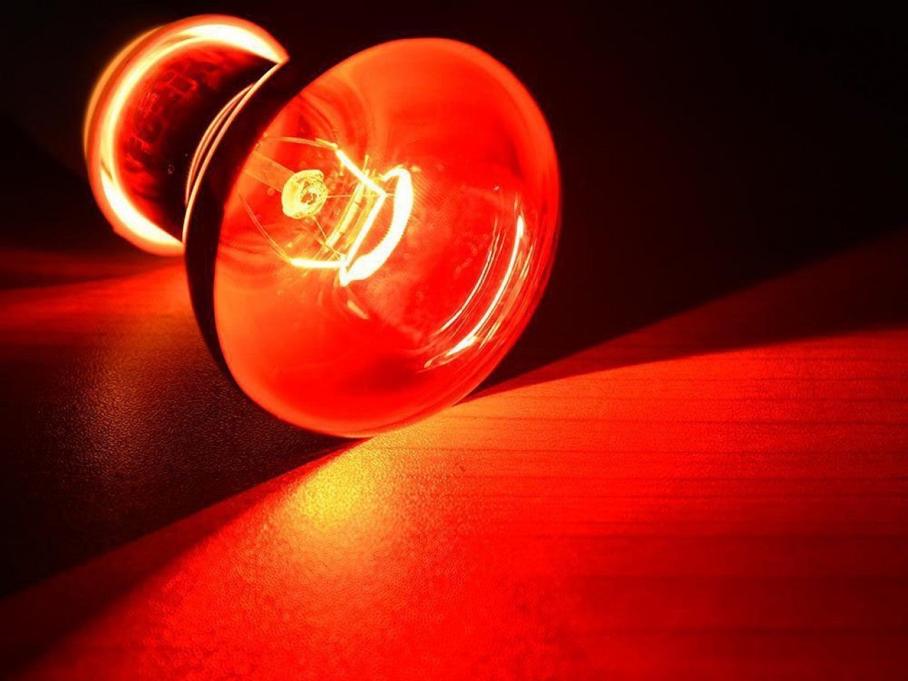 Infrared lightbulb.