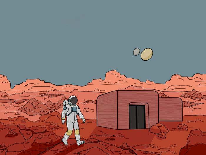 Texas A&M scientists create living materials to build Martian homes using fungi and cyanobacteria without human help.
