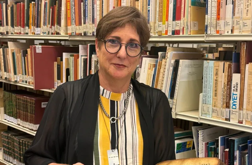 Prof. Dalit Rom-Shiloni, the Faitlovitch Collection at the Sourasky Central Library, TAU. 