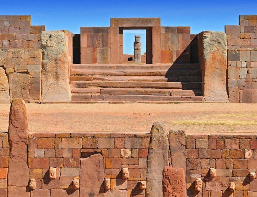 Graphical representation of what the Palaspata temple may have looked like 1.300 years ago.