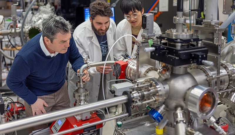 The research team used a specialized instrument setup to discover the new state of matter.
