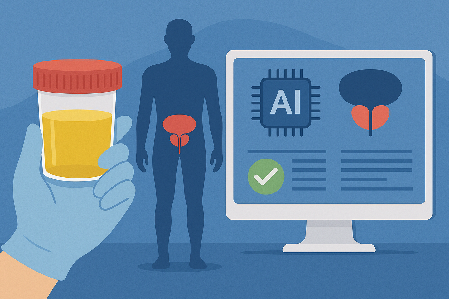 Urine test using AI detects prostate cancer early with 92% accuracy, offering a better option than PSA tests.