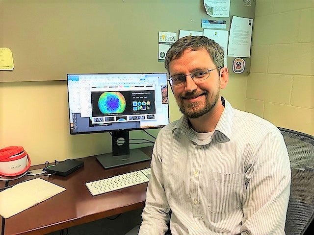 Peter James, Ph.D., Baylor University assistant professor of planetary geophysics.