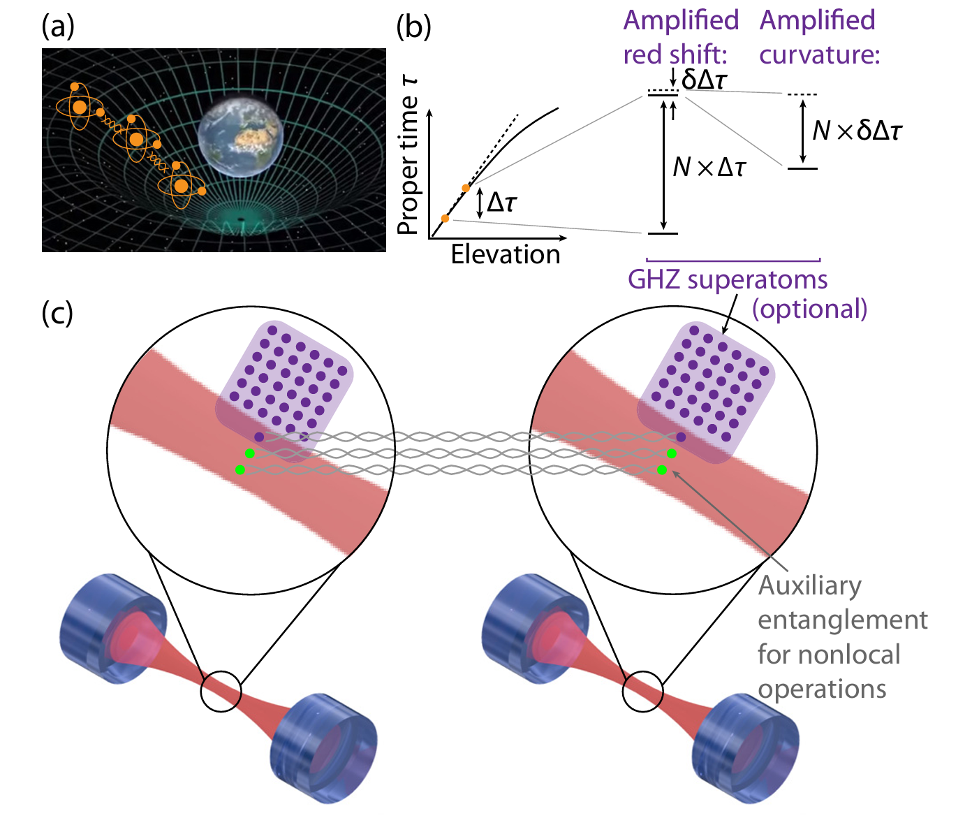 Probing curved spacetime with entangled clocks.
