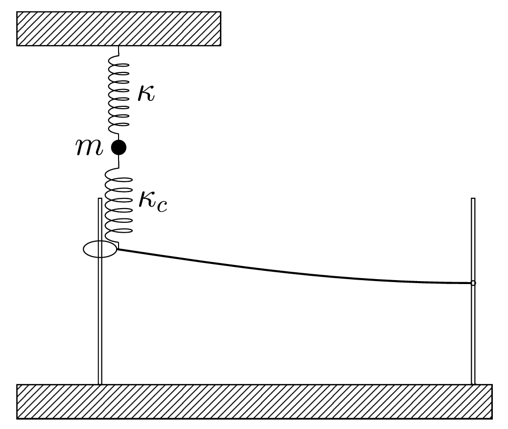 Schematic of a generalization of the classical Lamb model.