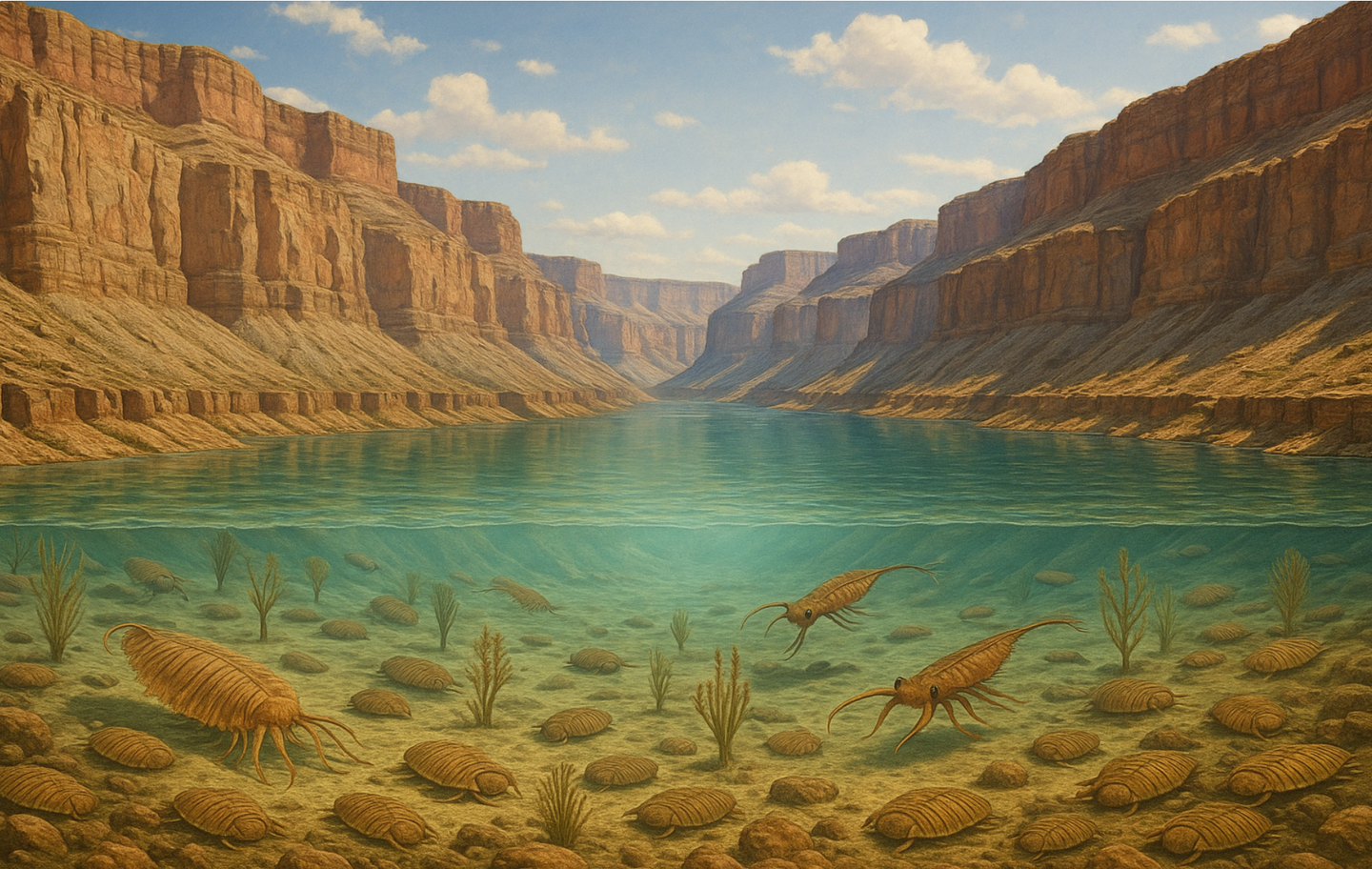 A fossil discovery in the Grand Canyon reveals a thriving Cambrian ecosystem where crustaceans, molluscs, and worms pioneered survival strategies still seen in animals today.