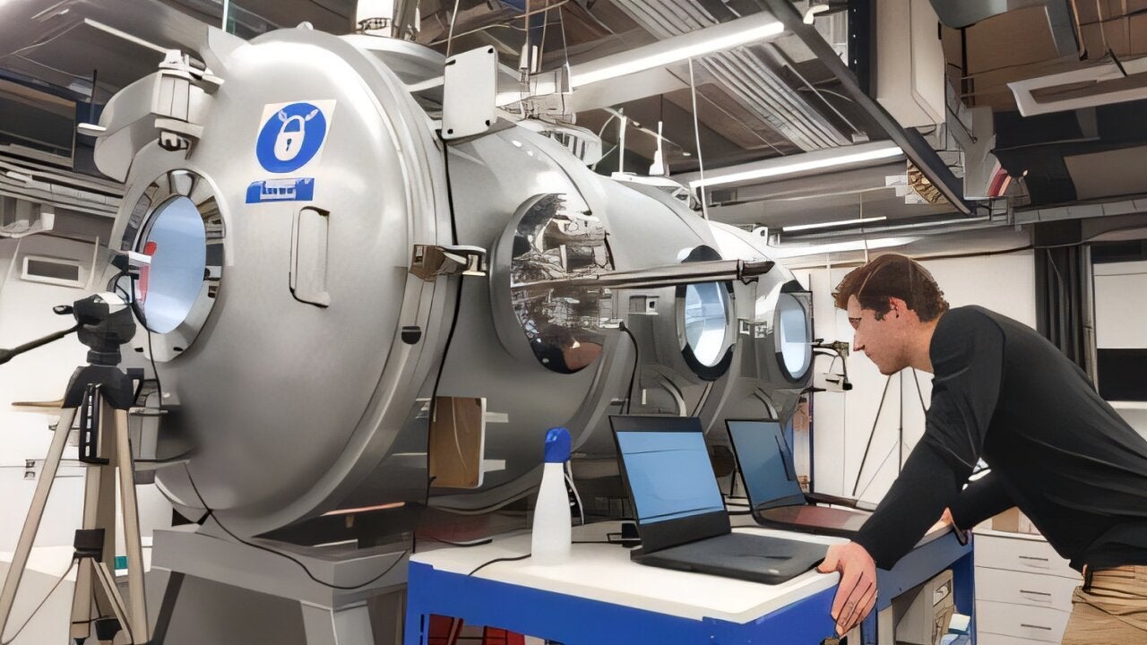The Large Dirty Mars Chamber, housed at the Open University.