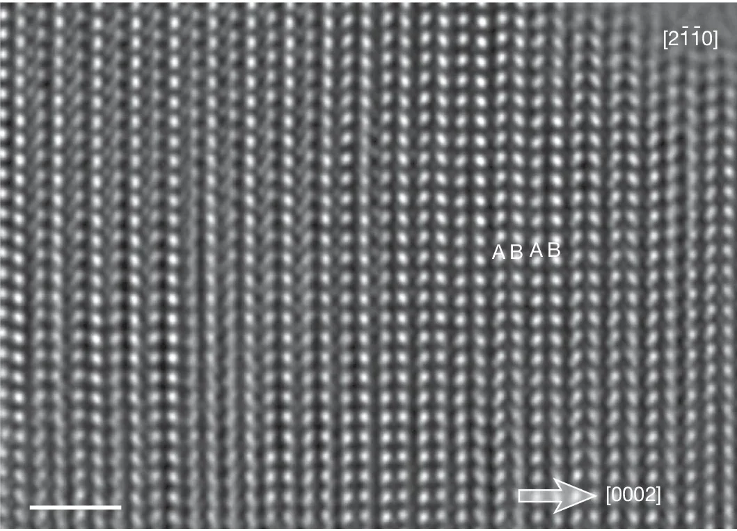 HRTEM images and corresponding SAD patterns of the bulk HD sample were acquired along different zone axes.