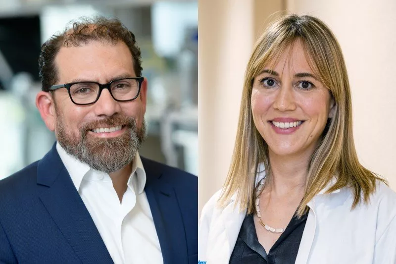 (L) Dr. Luis Diaz, Jr. and (R) Dr. Andrea Cercek, MSK medical oncologist and lead investigator. 