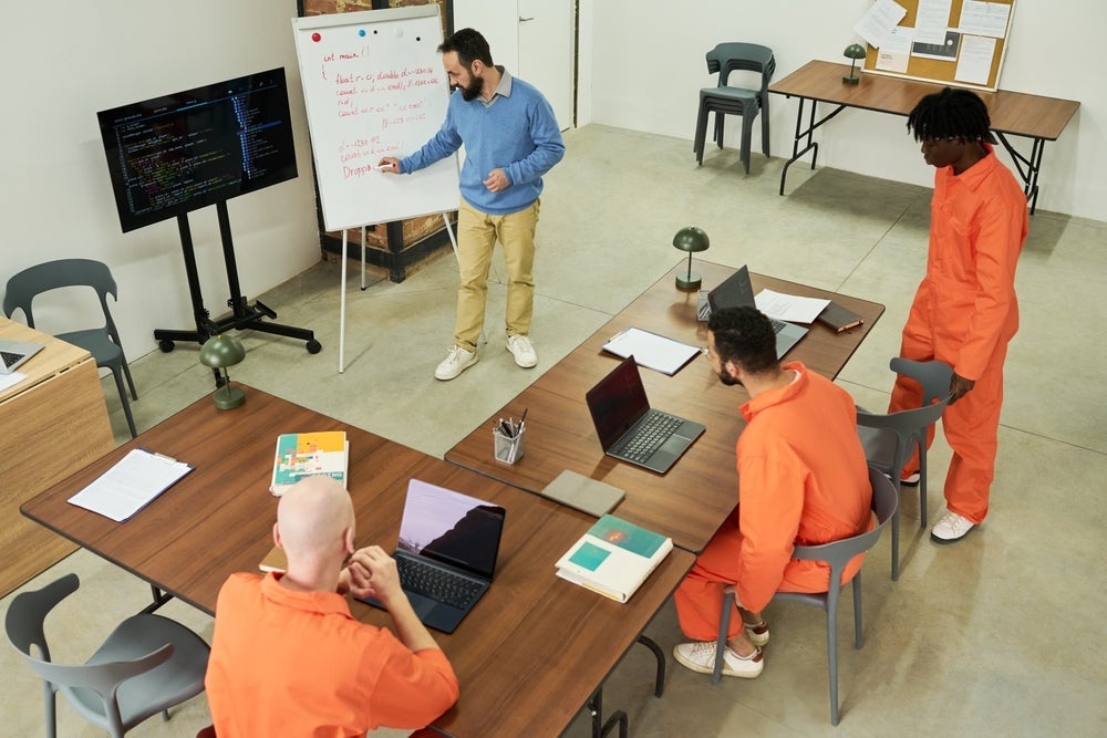 A smartphone, a laptop, or even a simple video call platform can transform prison routines.