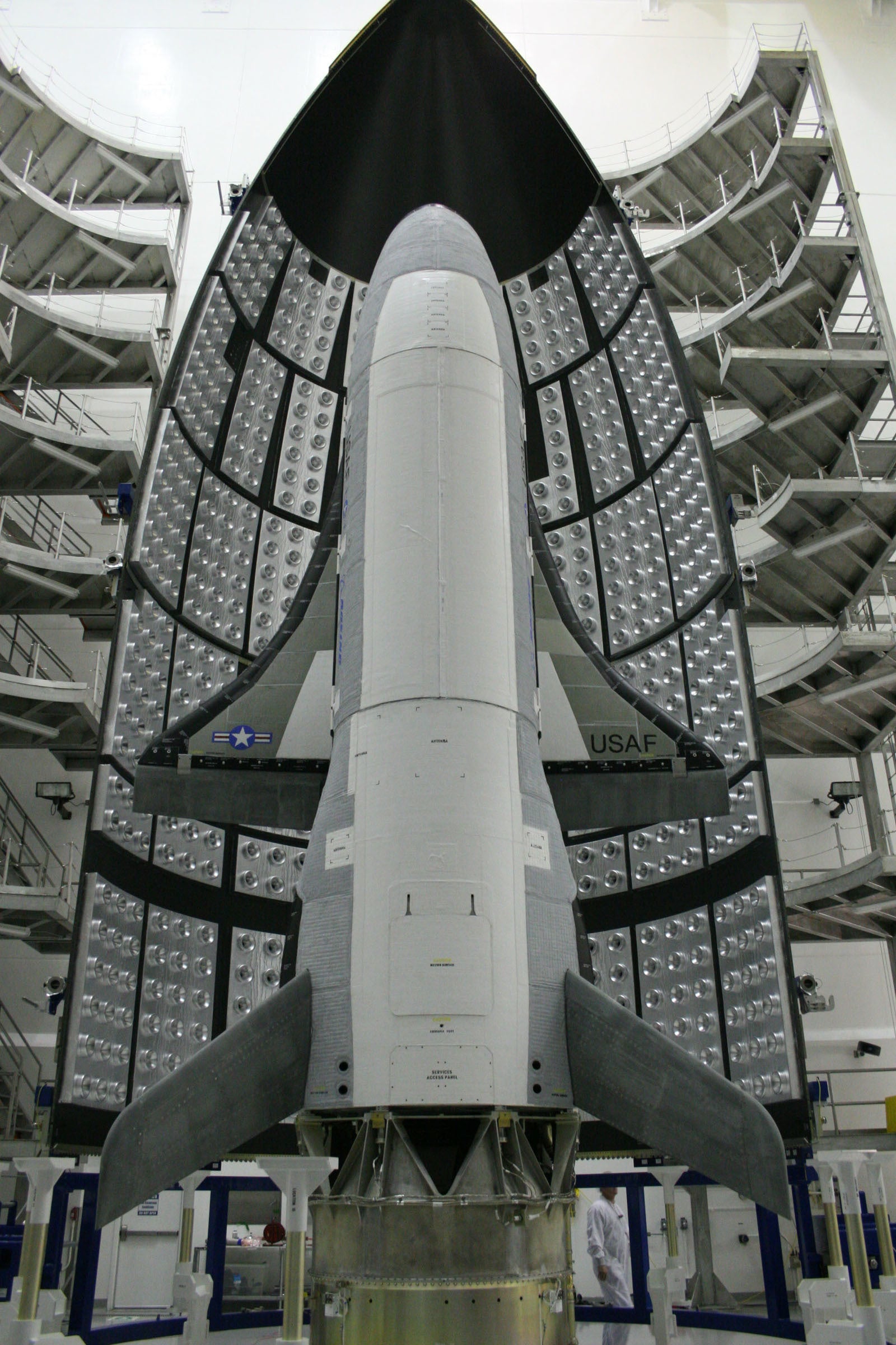 The X-37B is a reusable orbital test vehicle operated by the U.S. Space Force. 