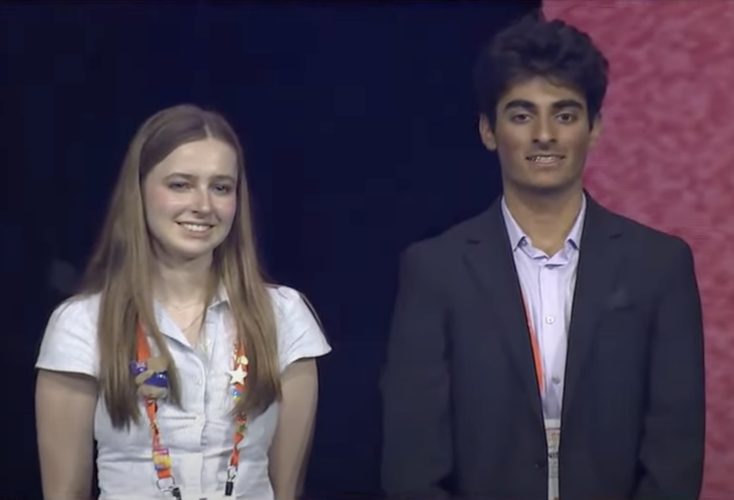 Mia Heller earned a special award in environmental engineering at the prestigious Regeneron International Science and Engineering Fair in Ohio.