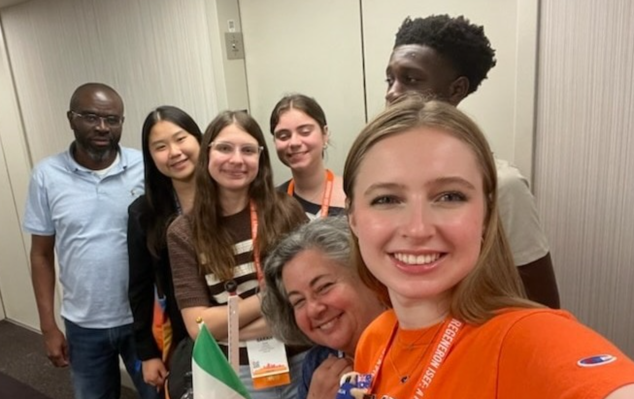Mia Heller won a special award from the Patent and Trademark Office Society for her research project at the 75th International Science and Engineering Fair.