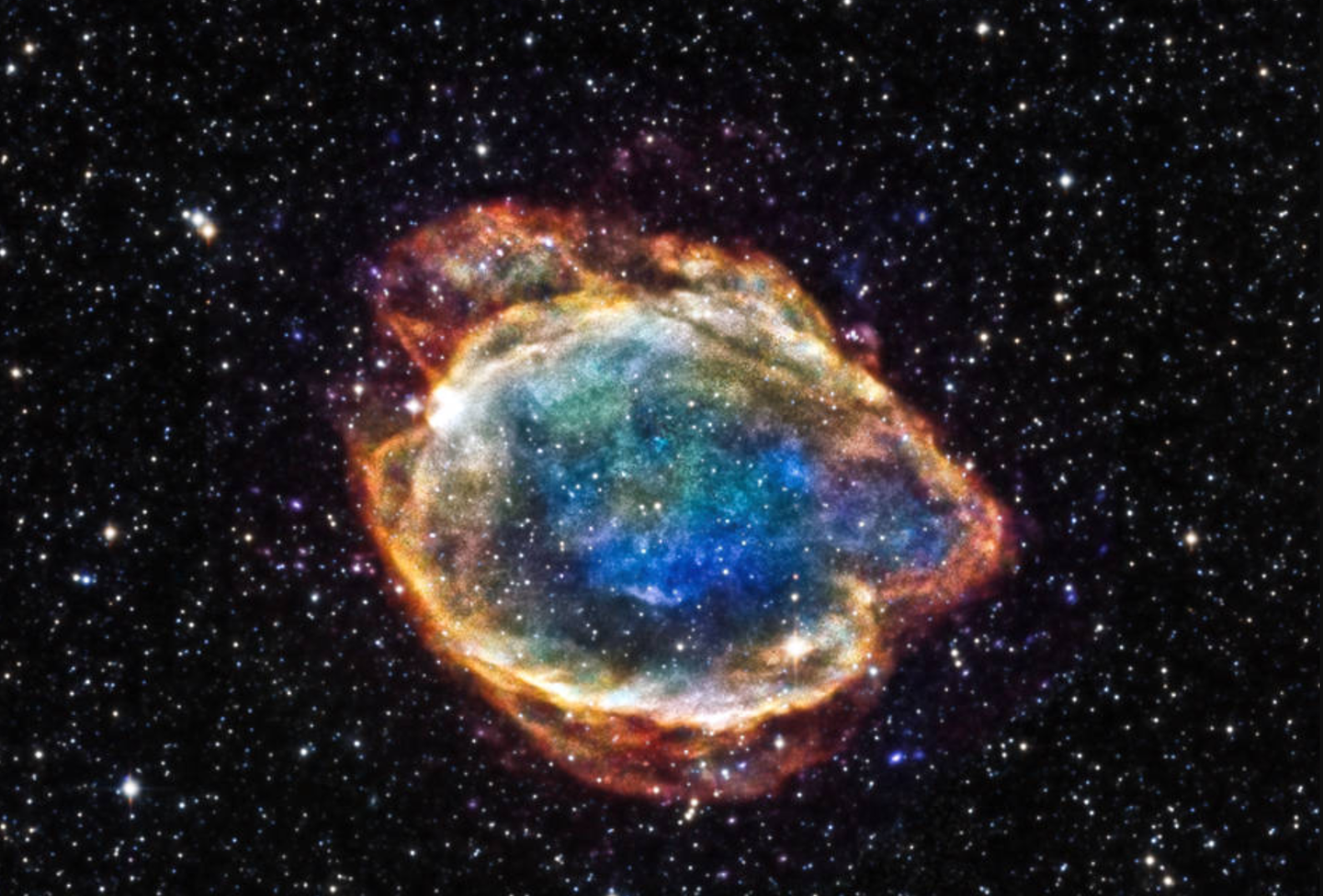 G299 Type Ia supernova remnant. Measurements from Type Ia supernovae, baryon acoustic oscillations (BAO), and the cosmic microwave background (CMB) hint that dark energy may evolve instead of staying fixed.