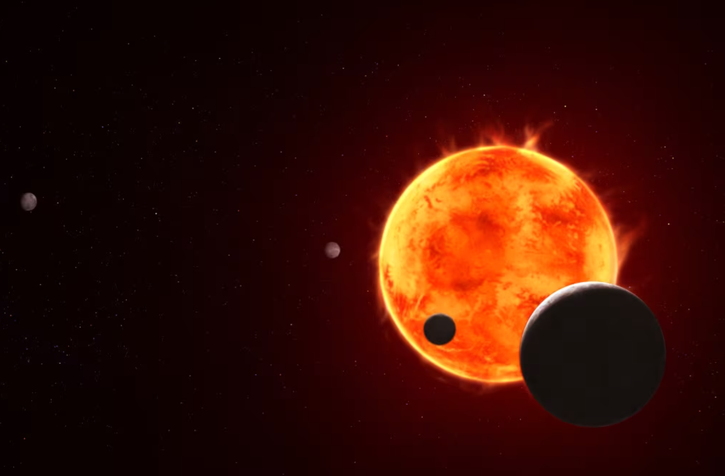 TRAPPIST-1 e, an Earth-sized planet about 40 light years away, may possess an atmosphere capable of supporting liquid water.