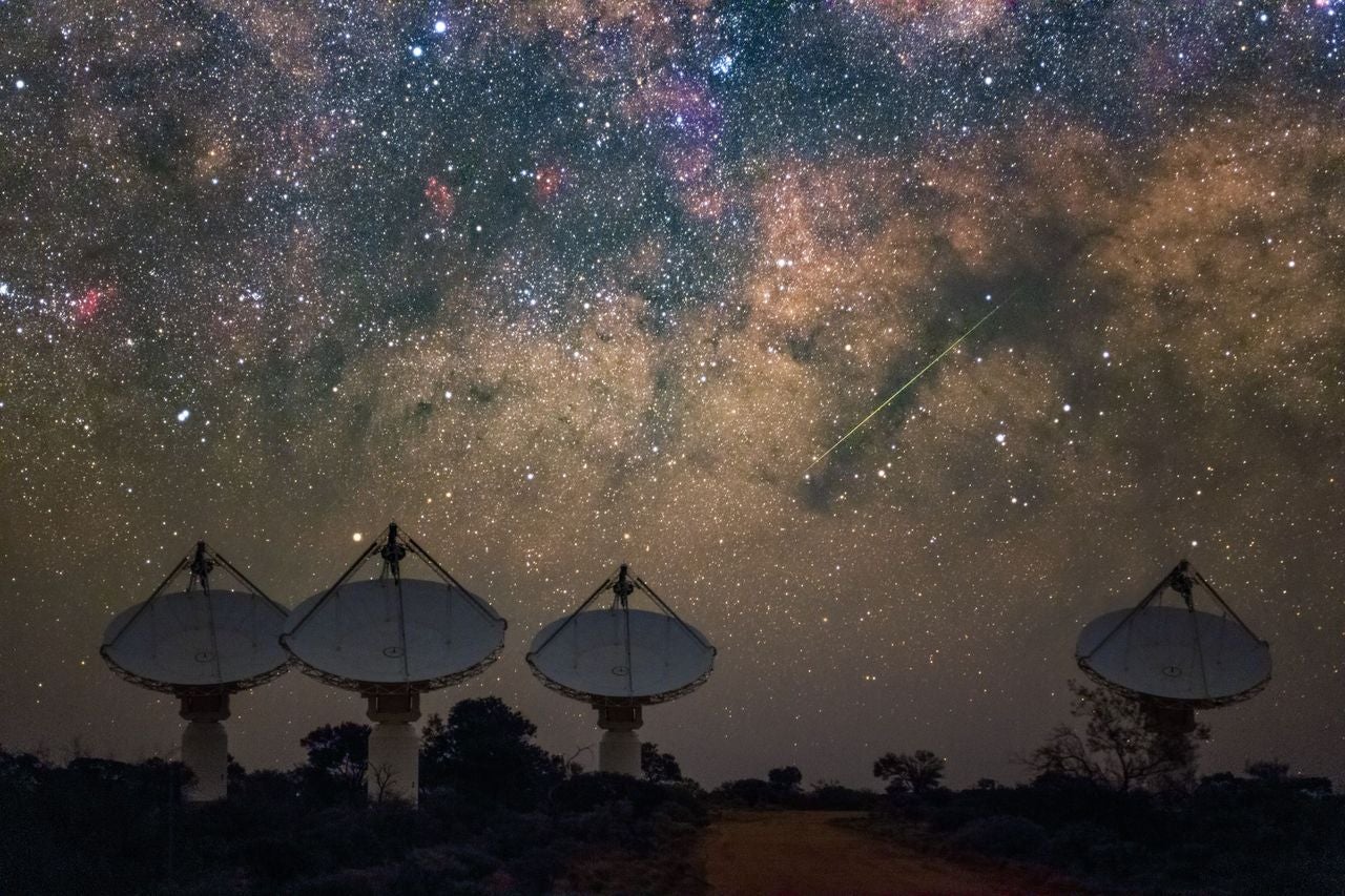 CSIRO’s ASKAP radio telescope on Wajarri Yamaji Country. 