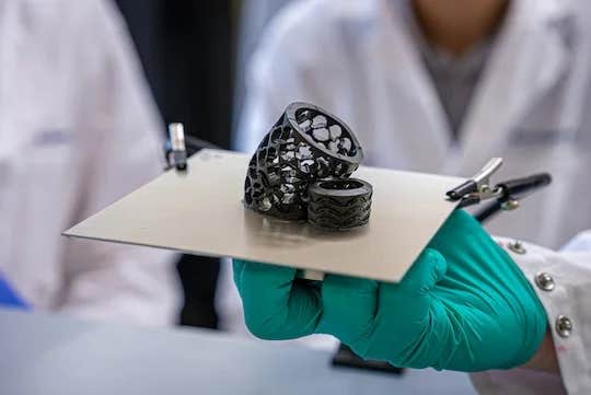 The new metamaterial designed by Kong and his team at Rice can be controlled remotely to rapidly transform its size and shape.