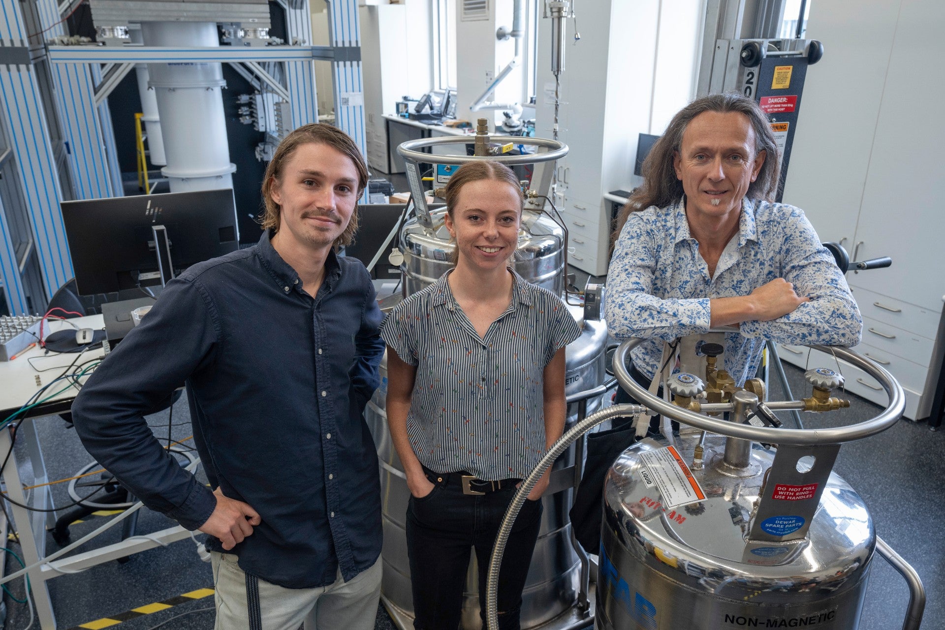 Dr Mark van Blankenstein, Dr Holly Stemp and Prof. Andrea Morello.