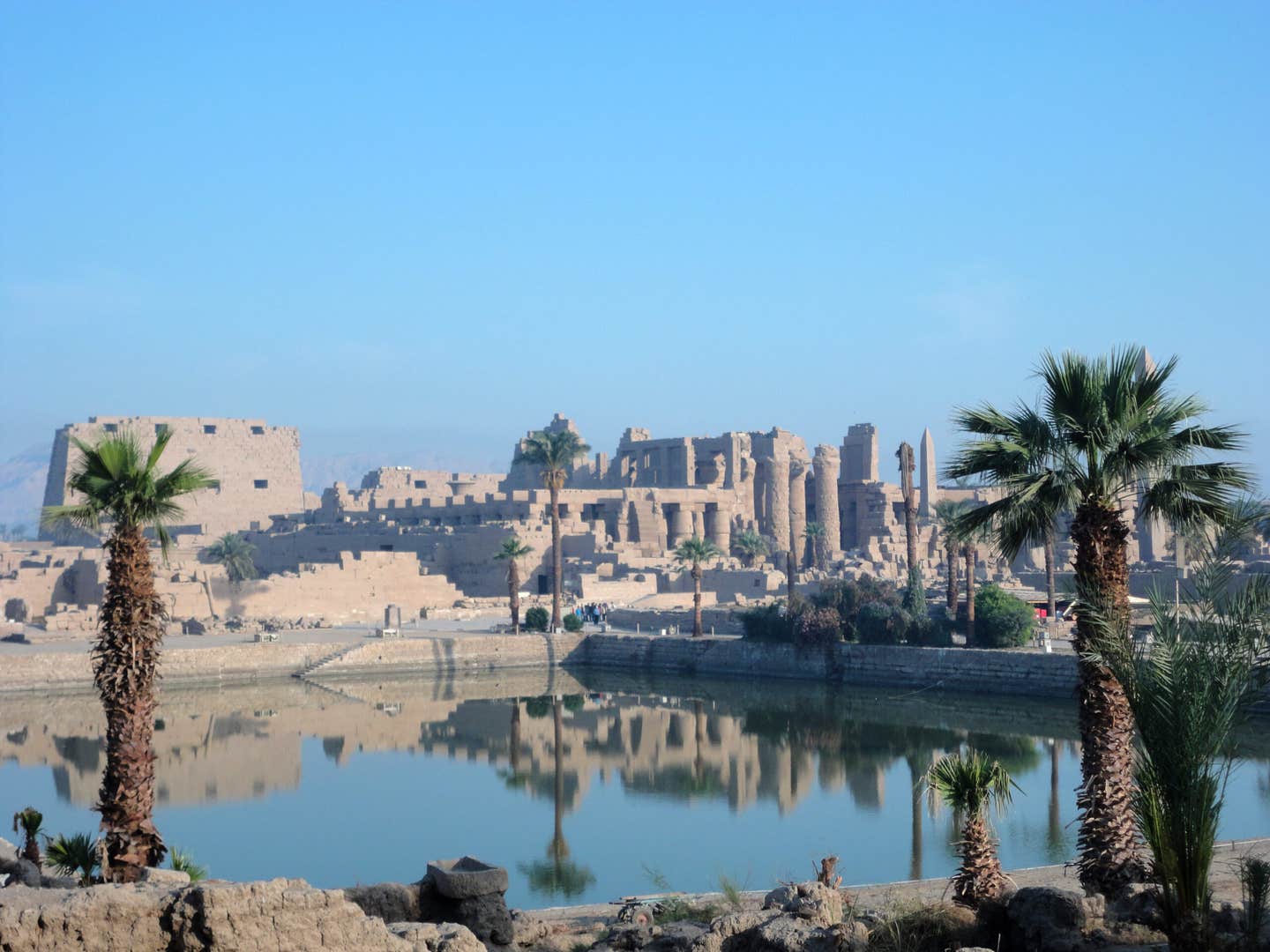 Ancient ruins of the Karnak Temple complex in Luxor, Egypt.