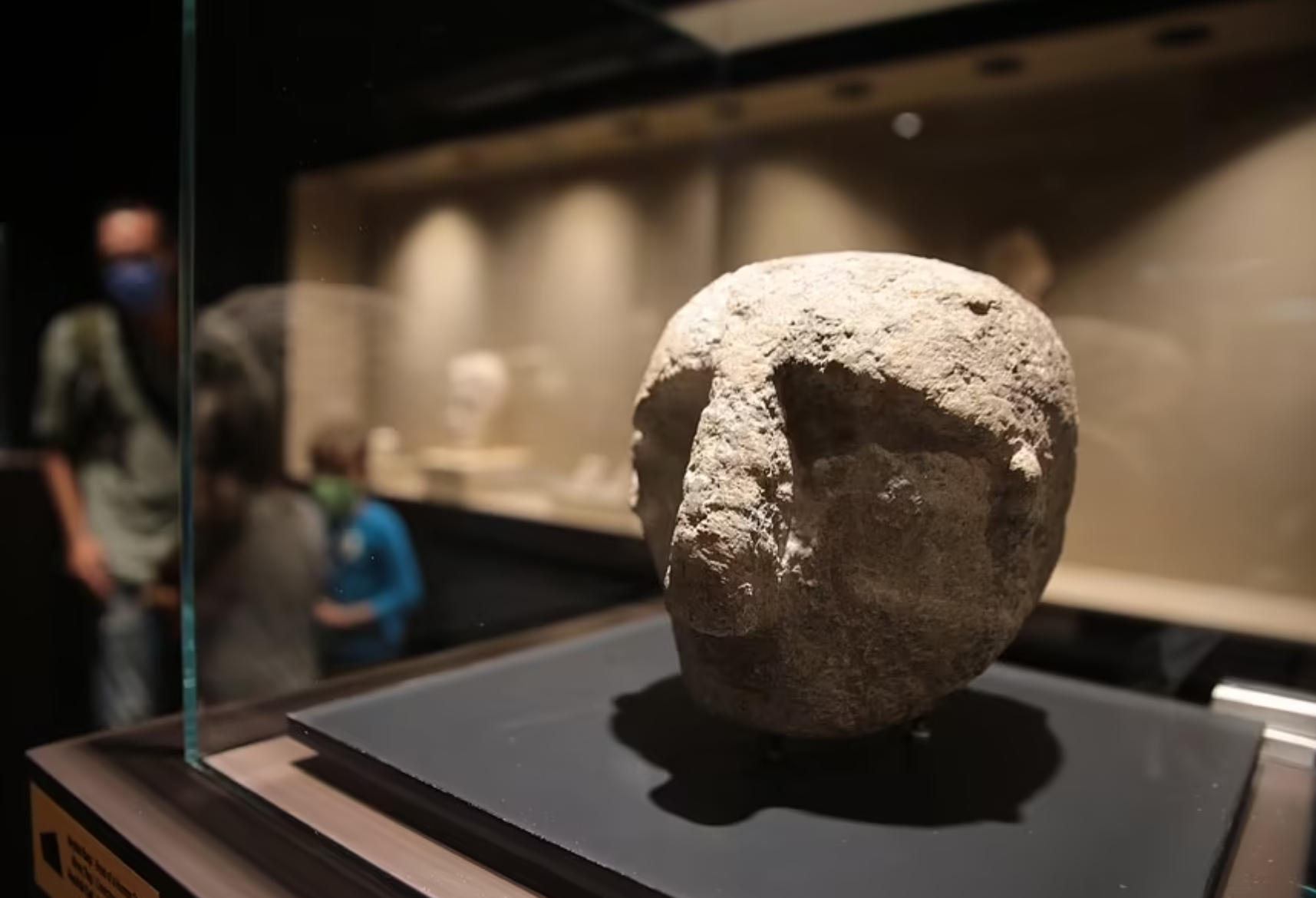 One of the human heads found at Karahantepe, which are unlike anything found at Göbeklitepe.