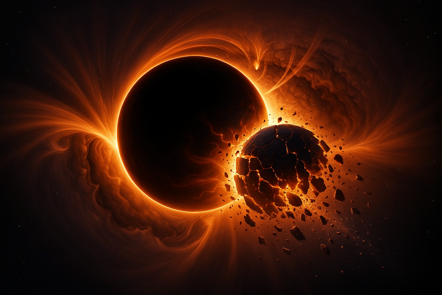 What happens to matter when it gets sucked into a black hole?