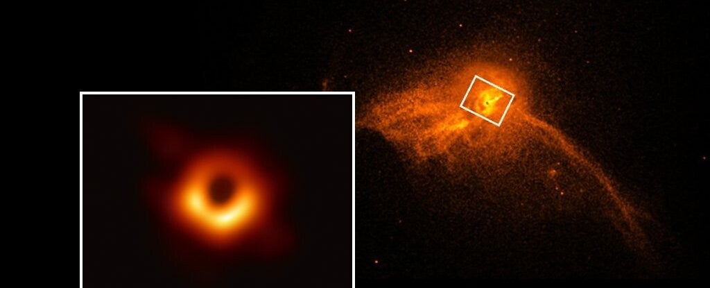 The Event Horizon Telescope, an array of radio observatories around the world, captured the first-ever image of a black hole's shadow in the galaxy Messier 87 in 2019.